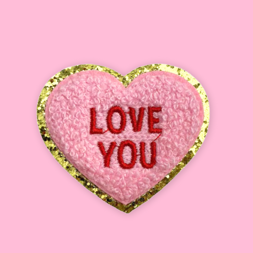 
            
                Load image into Gallery viewer, Cute Heart Candy Iron On Patch - Valentine&amp;#39;s Day
            
        