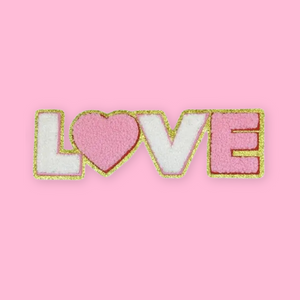 Extra Large Super size Iron On Patch - LOVE