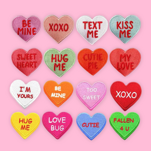 
            
                Load image into Gallery viewer, Cute Heart Candy Iron On Patch - Valentine&amp;#39;s Day
            
        