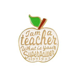 Enamel Pin - Best Teacher's Apple