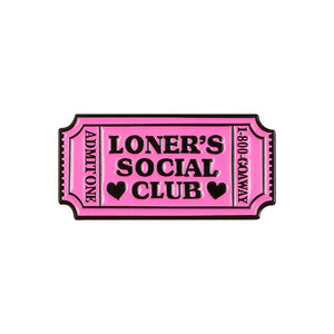 SOFT ENAMEL PIN - LONER'S SOCIAL CLUB