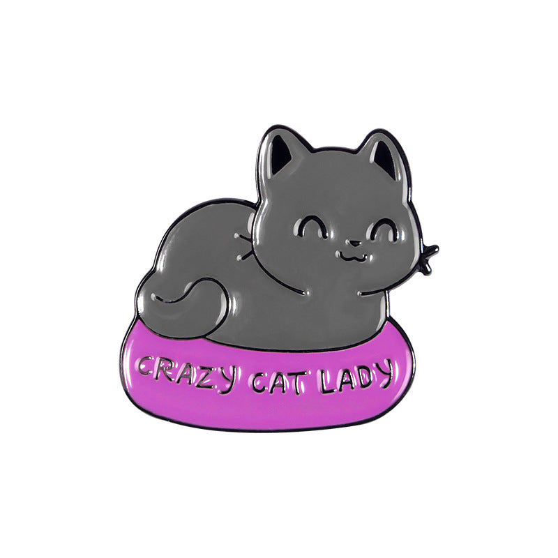 
            
                Load image into Gallery viewer, Enamel Pin - Crazy Cat Lady
            
        