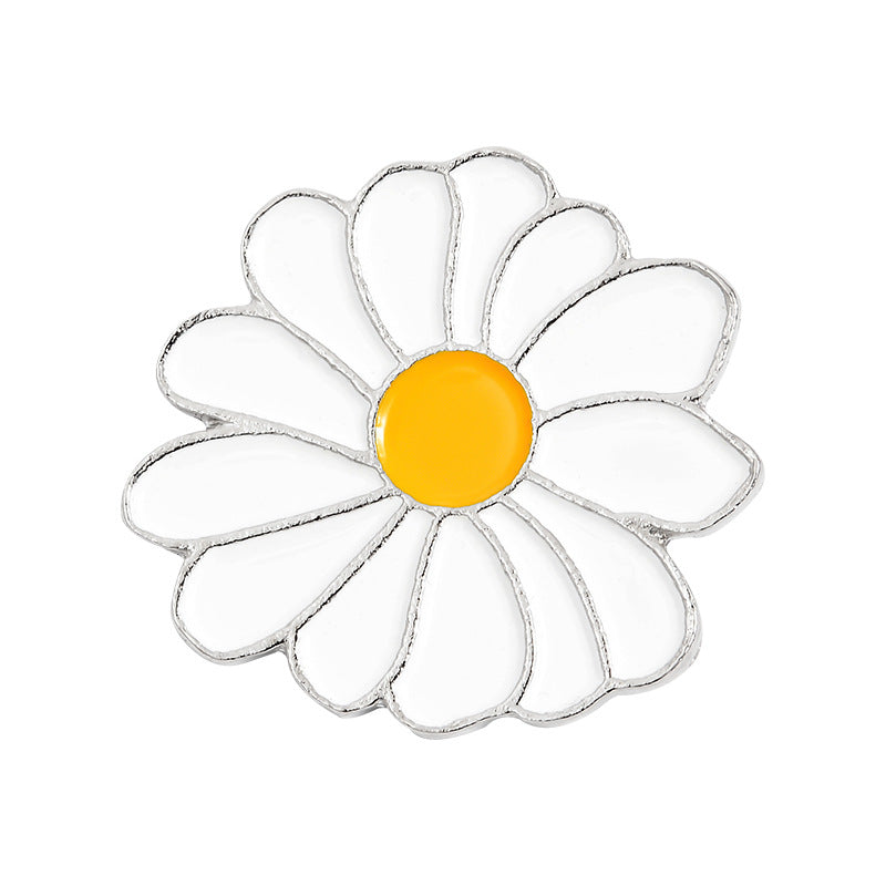 Enamel Pin - White Flower