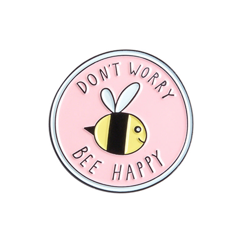 SOFT ENAMEL PIN - DON'T WORRY, BEE HAPPY