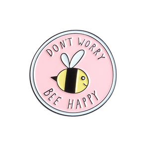 
            
                Load image into Gallery viewer, SOFT ENAMEL PIN - DON&amp;#39;T WORRY, BEE HAPPY
            
        