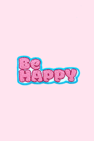 BOMALINE ‘ Be Happy ’ Iron On Patch