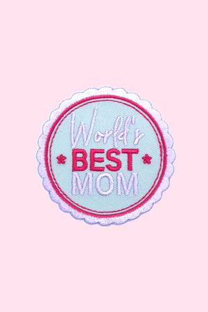 BOMALINE ‘World's best mom’ Iron On Patch