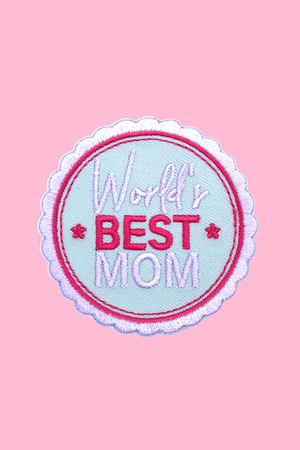 BOMALINE ‘World's best mom’ Iron On Patch