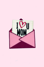 BOMALINE ‘ I Love you, Mom ’ Iron On Patch