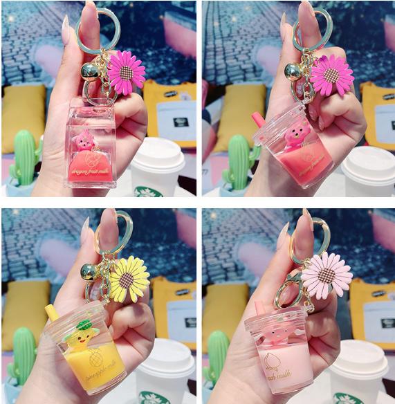 
            
                Load image into Gallery viewer, Fruit &amp;amp; Flower Milk Carton Keychain
            
        
