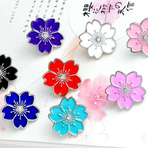 Enamel Pins - Flowers (3 colors)