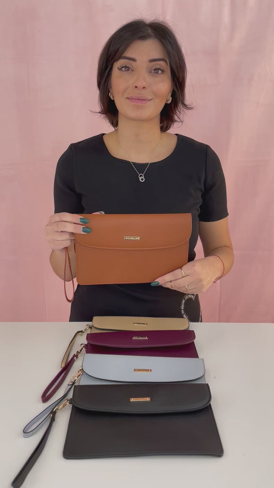 
            
                Load and play video in Gallery viewer, LAYNE Saffiano Clutch Purse
            
        