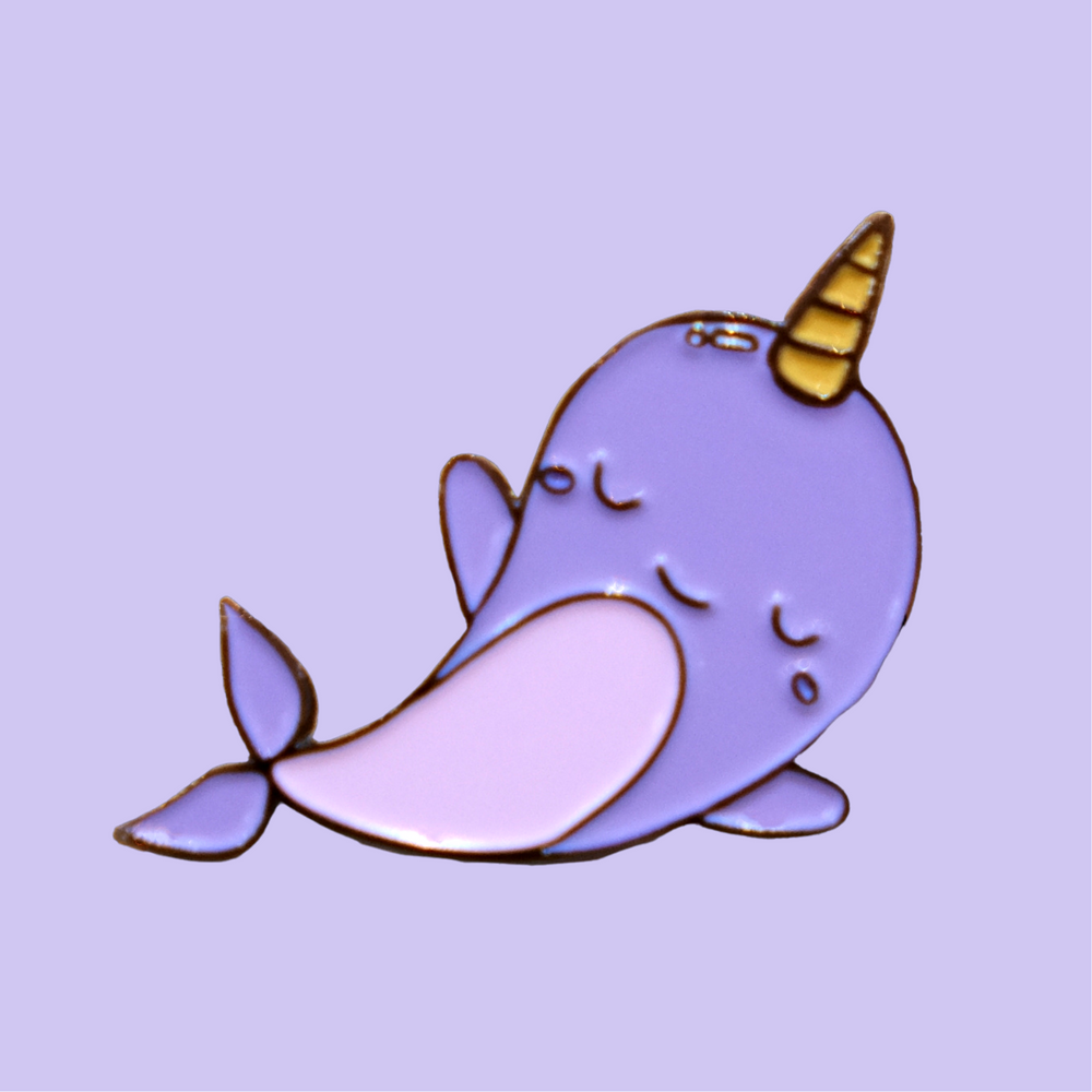 
            
                Load image into Gallery viewer, Enamel Pin - Narwhal - Unicorn Wale
            
        